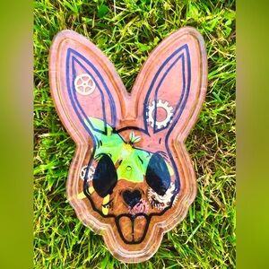 Handmade Rabbit Skull Dish